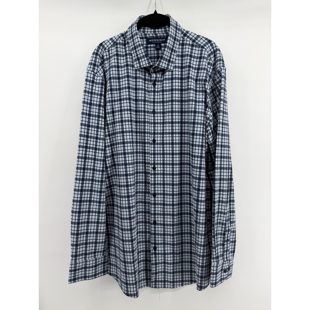 Lot of 4 Mizzen+Main Leeward Dress Shirts XL Trim Plaid Gingham Mens NWOT - Picture 8 of 9